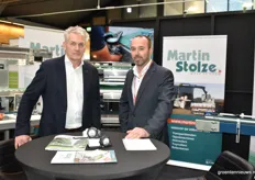 Martin Stolze, they are in production, sales, service but also increasingly in the rental of conveyors, potting machines, spreaders, tray fillers and roller conveyors. Ben van Duijn (r) is involved in rental and was together with colleague Paul van der Wielen at the fair.